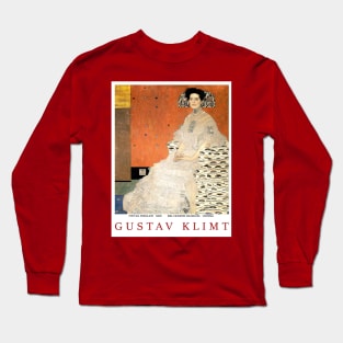 Gustav Klimt Fritza Riedler 1906  Belvedere Museum Painting Print Long Sleeve T-Shirt